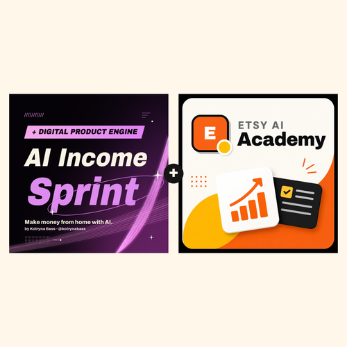 AI Income Sprint and Etsy AI Academy bundle