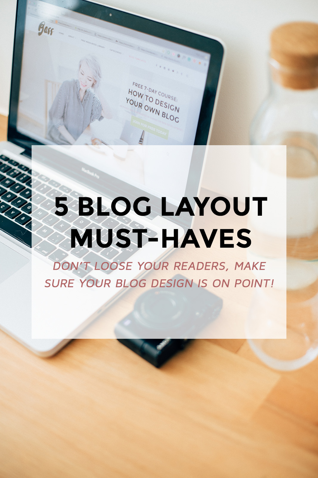 Having a professional blog design is a must for every blogger trying to turn their blogging into a full-time job. I can’t tell you how many times I ignored blog’s content if the layout was not user-friendly & text was hard to read. Don’t risk on losing potential readers and make sure your blog layout has these 5 must-haves!
