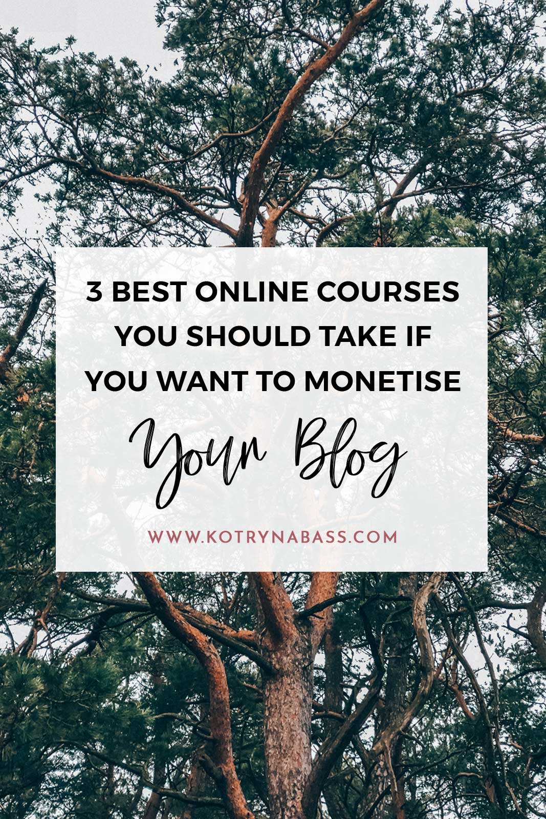 I strongly believe in alternative education, especially when it comes to blogging. There's no better way to learn about your blog's monetisation than getting inspired by those that already made it happen. Let me share three online courses you should take if you want to monetise your blog and have no idea where to begin.