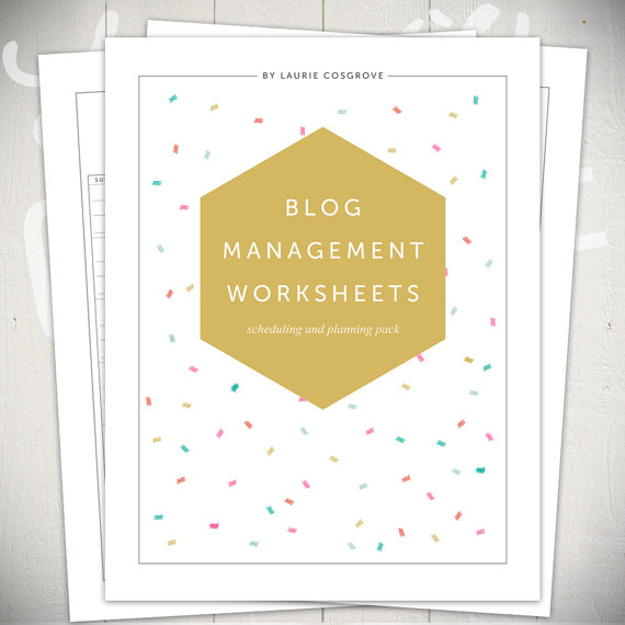 blog management, blog planner printable