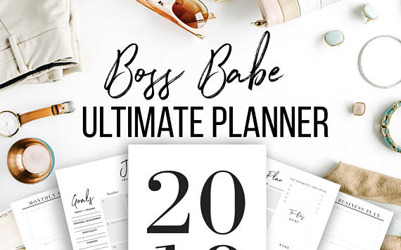 ultimate blog planner kit, business planner kit, printable