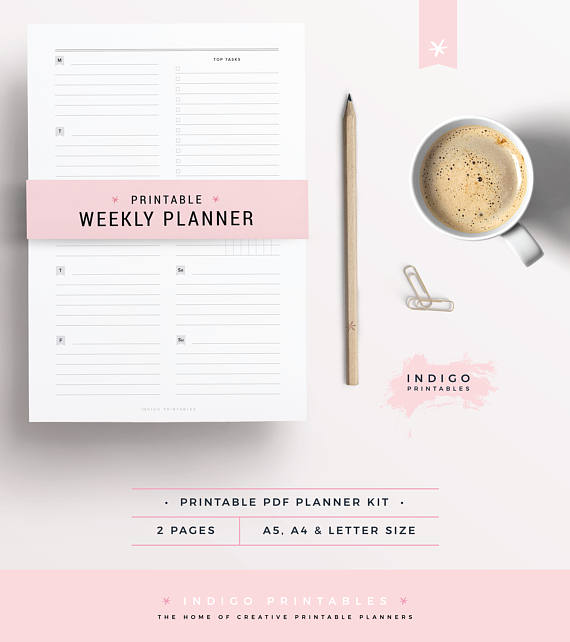 weekly planner, blog planner