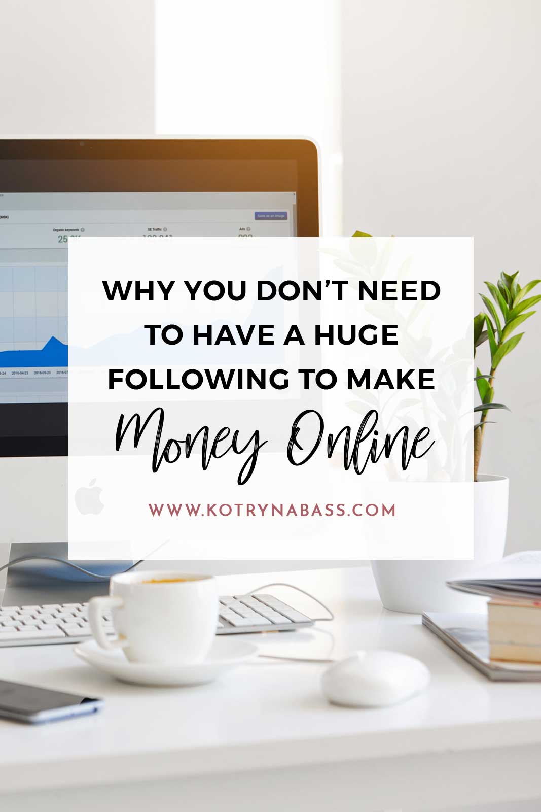 I want to break one of the most common blogging myths out there once and for all. You don't need to have a huge following to make money online. Of course, it does help, but you can easily start monetising your site from day one.