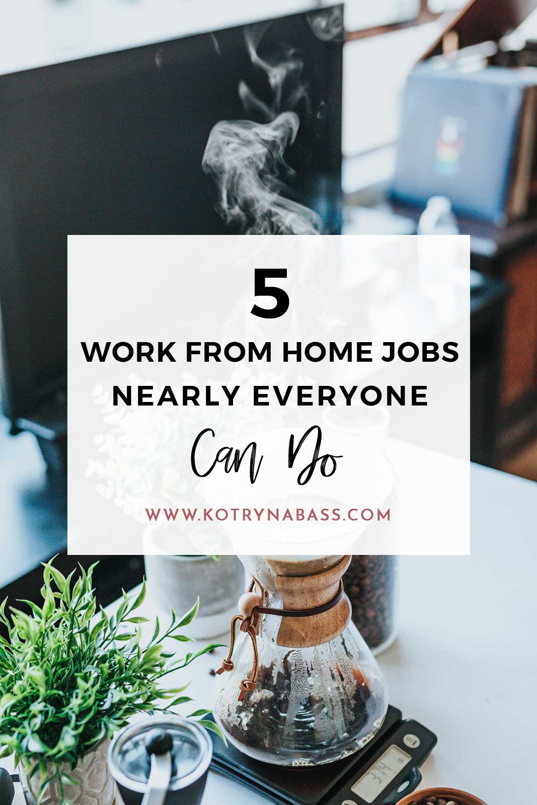 None of the jobs mentioned below requires any special skills and you can learn everything along the way as you go along. Here, I also mention a few very useful resources that will help you start everything from scratch, so you don't even need to do any extra research! Click Through to find 5 Work From Home Jobs Nearly Everyone Can Do.