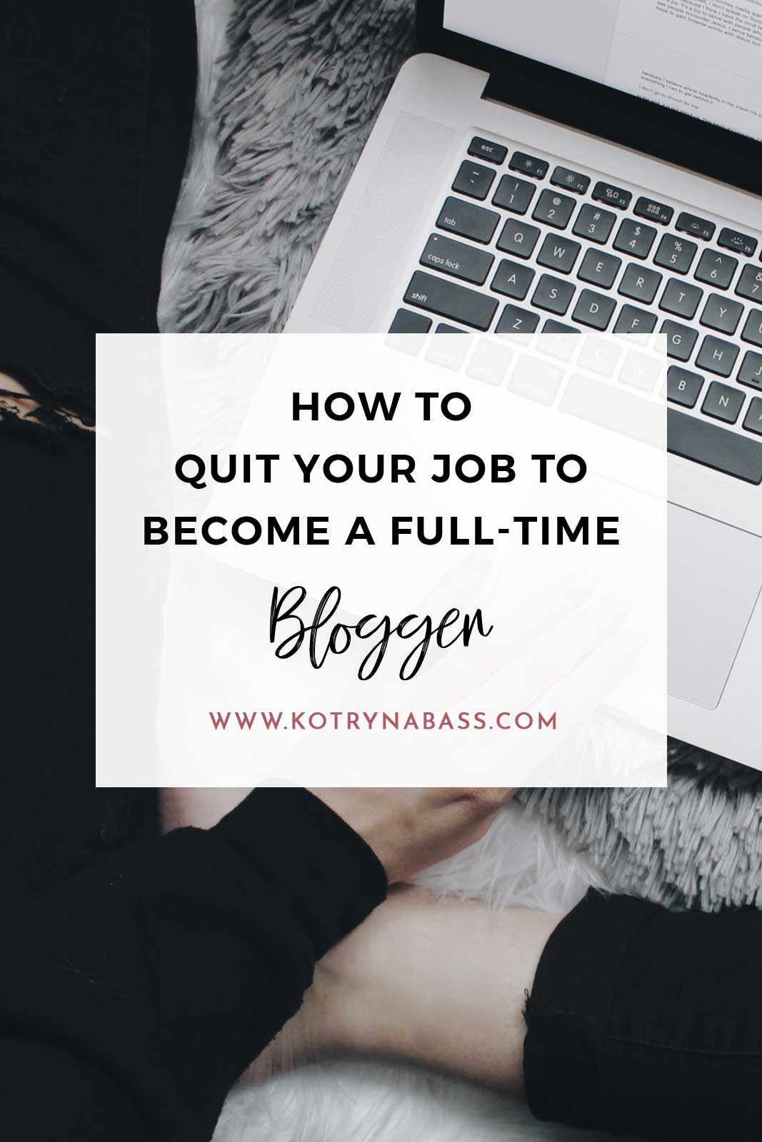 Let's just make this clear- you know you want it. If you love your blog, at some point you will consider taking it full-time and it's probably going to be one of the most exciting, yet scary career decisions! Now, take a deep breath and read this post, you've got this!